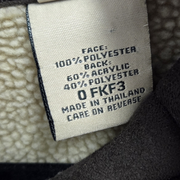 LL Bean Chore Barn Coat Mens Brown Faux Suede Sherpa Lined Jacket Size XL Tall - Picture 8 of 8